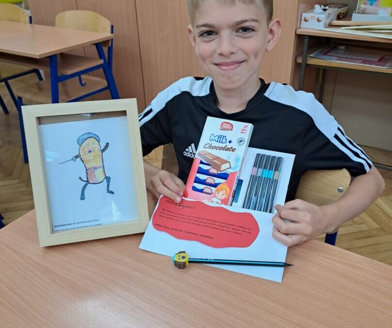 Likovni natječaj Općinske knjižnice i čitaonice Bedekovčina – nagrađen rad Davida Jagarčeca!