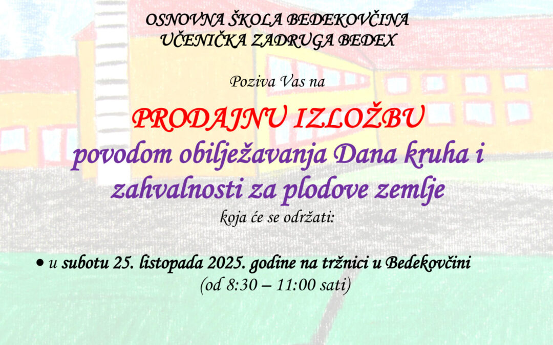 Prodajna izložba Učeničke zadruge Bedex